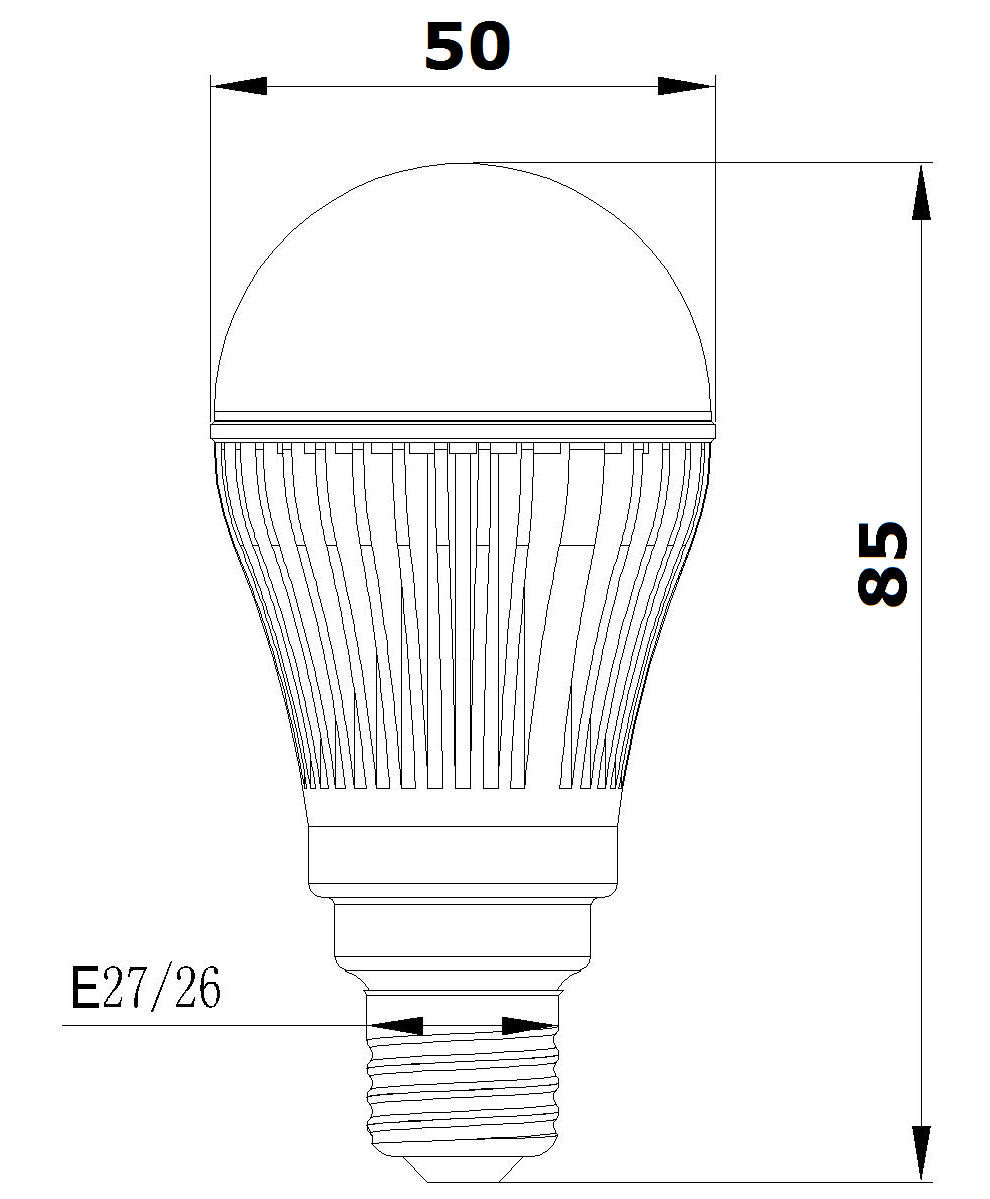 led電球サイズ